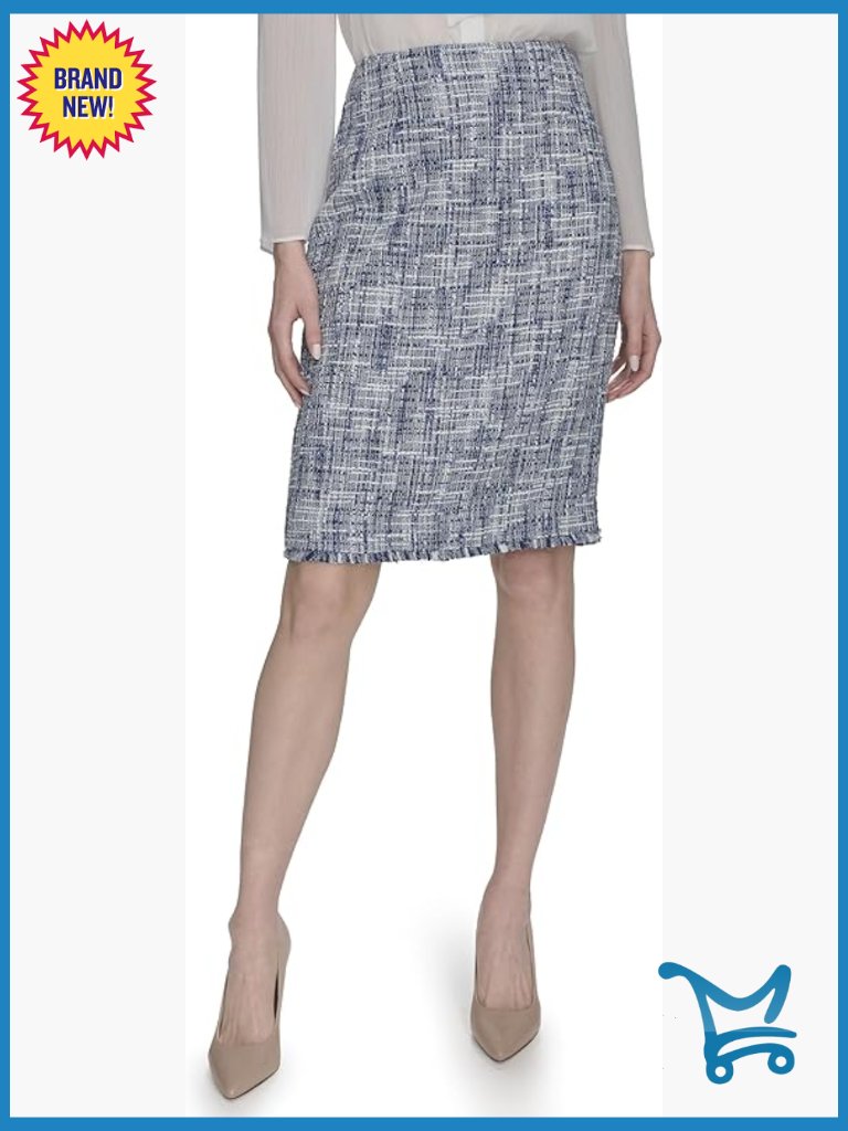 Open Front Tweed Suit Jacket - Blazer For Women